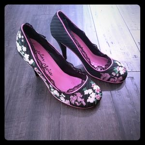 Irregular Choice embroidered heels